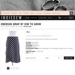 Emerson Wrap Sewing Pattern by Sew to Grow