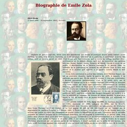 Emile Zola - Biographie