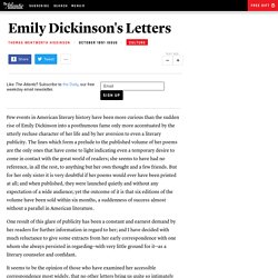 Emily Dickinson's Letters