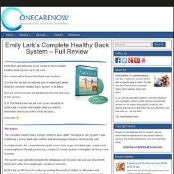 Emily Lark's Back To Life System Review - Is It For You?