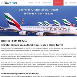 Emirates Airlines Book A Flight