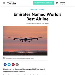 Emirates Named World's Best Airline