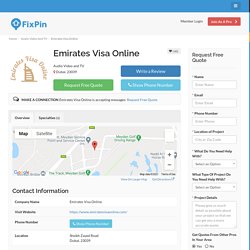 Emirates Visa Online - Audio Video and TV - Dubai, Reviews, Photos and Info - Fix Pin