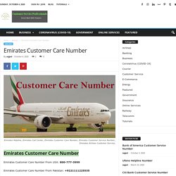 Emirates Customer Care Number - Customer Service Professionals