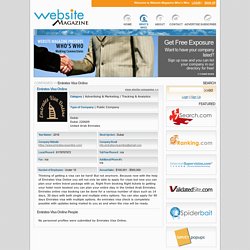 Emirates Visa Online Profile