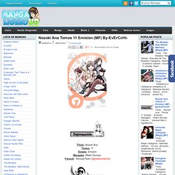 Nozoki Ana Tomos 11 Emision (MF) By-EvErCcHi- ~ Mundo Manga