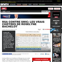 RSA contre SMIC: Bachelot donne les vrais chiffres sur RMC