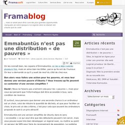 Emmabuntüs n’est pas une distribution « de pauvres »