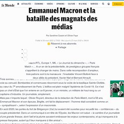 Emmanuel Macron et la bataille des magnats des médias