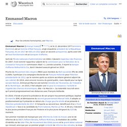 Article 2 : Emmanuel Macron