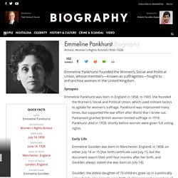 Emmeline Pankhurst - Women's Rights Activist