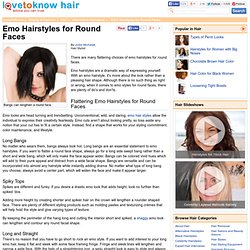 Emo Hairstyles for Round Faces