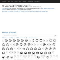 □ Get Emoji — List of all Emojis to ✂️ Copy and □ Paste □