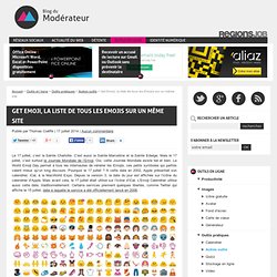 Get Emoji, la liste de tous les Emojis sur un même site