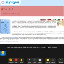 Emoji ☺ symbols - fsymbols