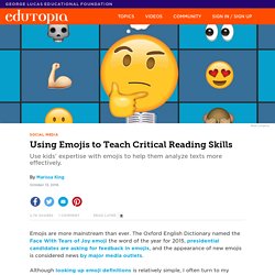 Using Emojis to Teach Critical Reading Skills