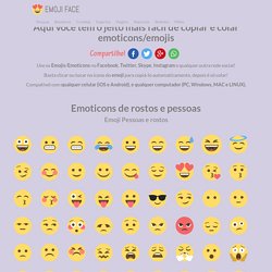 □ Emojis para ✂ Copiar e □ Colar □ □ no Email, Facebook, Whatsapp