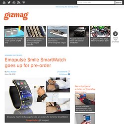 Emopulse Smile SmartWatch goes up for pre-order