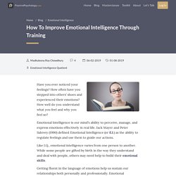 How To Improve Emotional Intelligence Through Training