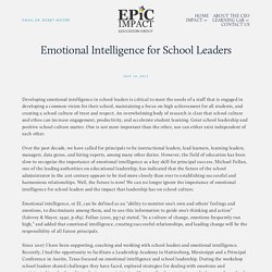 Emotional Intelligence for School Leaders — EPIC Impact Education Group