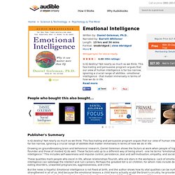 Emotional Intelligence Audiobook