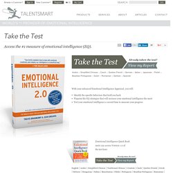 Emotional Intelligence 2.0 - Take the Test