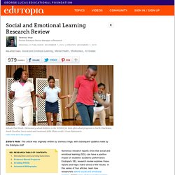 Social and Emotional Learning Research Review