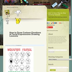 How to Draw Cartoon Emotions & Facial Expressions Drawing Lessons