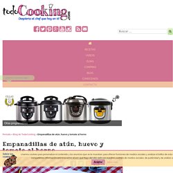 Empanadillas de atún, huevo y tomate al horno