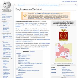 Empire romain d'Occident