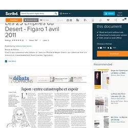 Les 25 Empires du Desert - Figaro 1 avril 2011