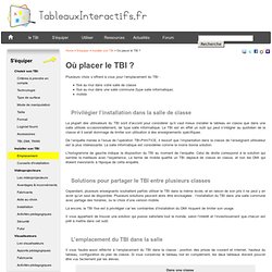 Où placer le TBI : conseils pour l'emplacement du tableau blanc interactif