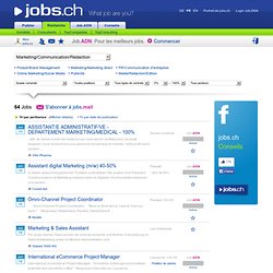 Le site d'emploi Suisse avec le plus grand nombre d'offres d'emploi