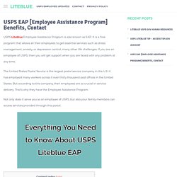 USPS EAP [Employee Assistance Program] Benefits, Contact