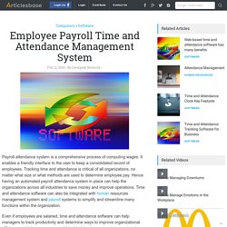 Employee Payroll Time and Attendance Management System