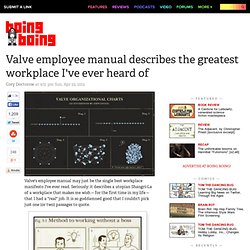 Valve employee manual describes the greatest workplace I've ever heard of