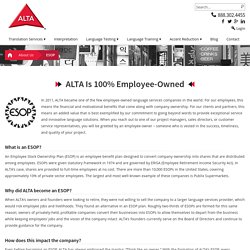 Employee-Owned - ALTA Language Services