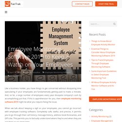 Best Employee Monitoring Software - FairTrak