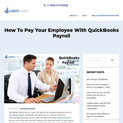 How To Pay Your Employee With QuickBooks Payroll
