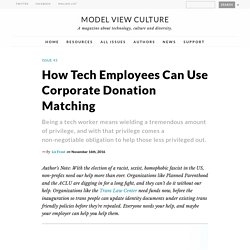How Tech Employees Can Use Corporate Donation Matching