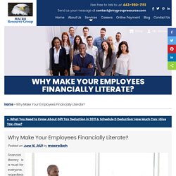Why Make Your Employees Financially Literate?