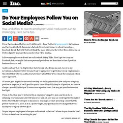 Do Your Employees Follow You on Social Media?