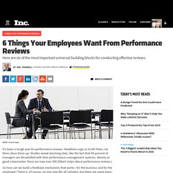 6 Things Your Employees Want From Performance Reviews