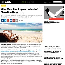 Give Your Employees Unlimited Vacation Days