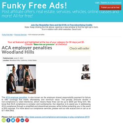 ACA employer penalties Woodland Hills