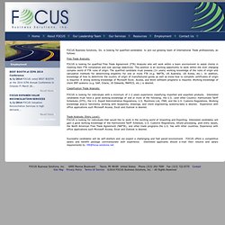 Employment - FOCUS Business Solutions, Inc.