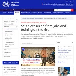 Global Employment Trends for Youth 2020: Youth exclusion from jobs and training on the rise