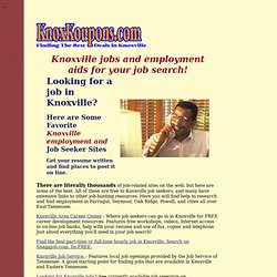 Knoxville employment, job career resources, job information