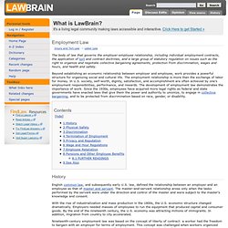 Employment Law - lawbrain.com