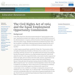 The Civil Rights Act of 1964 and the Equal Employment Opportunity Commission